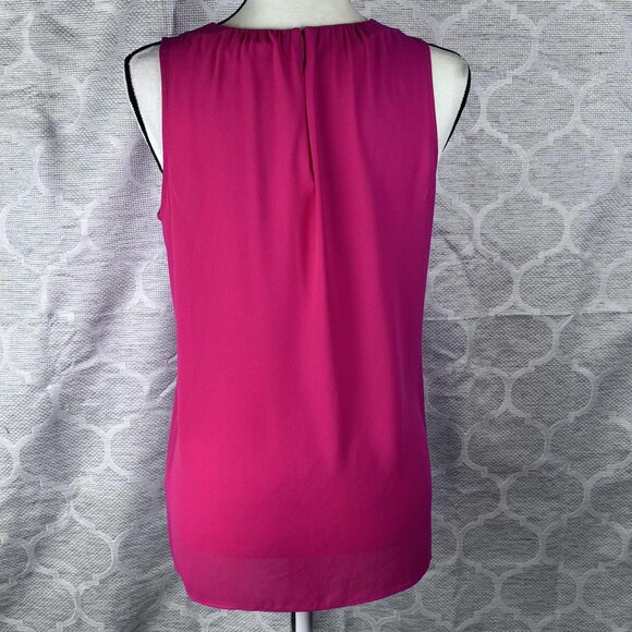 Violet + Claire Sleeveless Fuchsia Keyhole Blouse – Size S - Picture 2 of 5